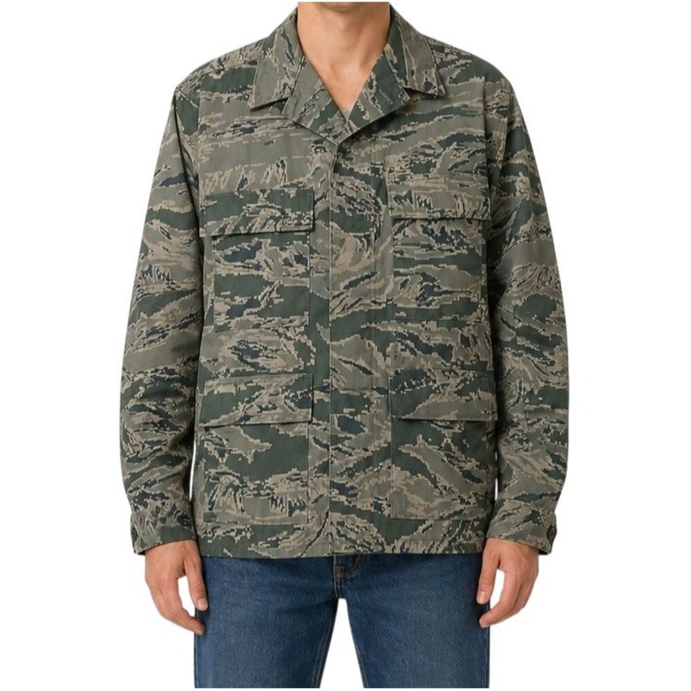 US Air Force Military Utility Coat Mens 42 Short Digital Camo Thick Shirt NEW